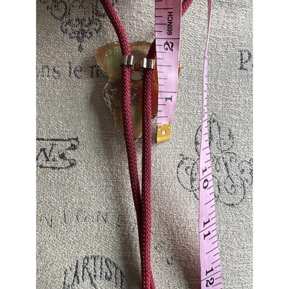 Handmade Gemstone Bolo Tie – Multicolor Statement Festival Western - Picture 3 of 3